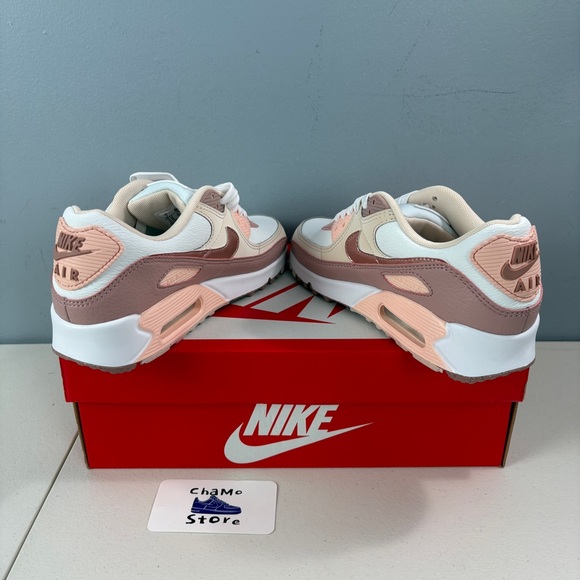 Nike Air Max 90 NN PRM Running Shoes White Particle Pink HQ1783 100 Women's Sz 7 - Picture 5 of 8